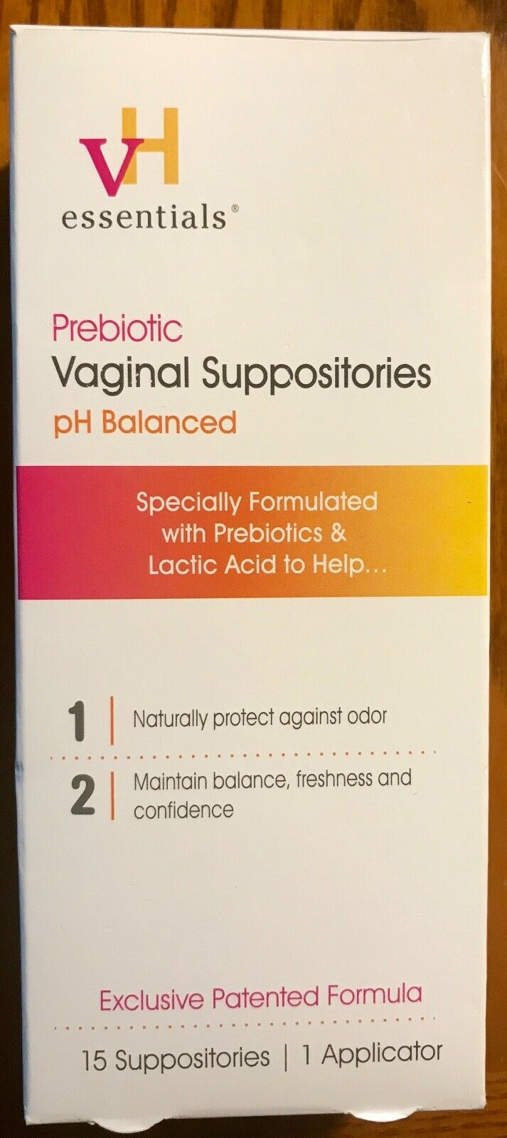 Vh Essentials 15 Prebiotic Vaginal Suppositories With Applicator New Sealed 5673