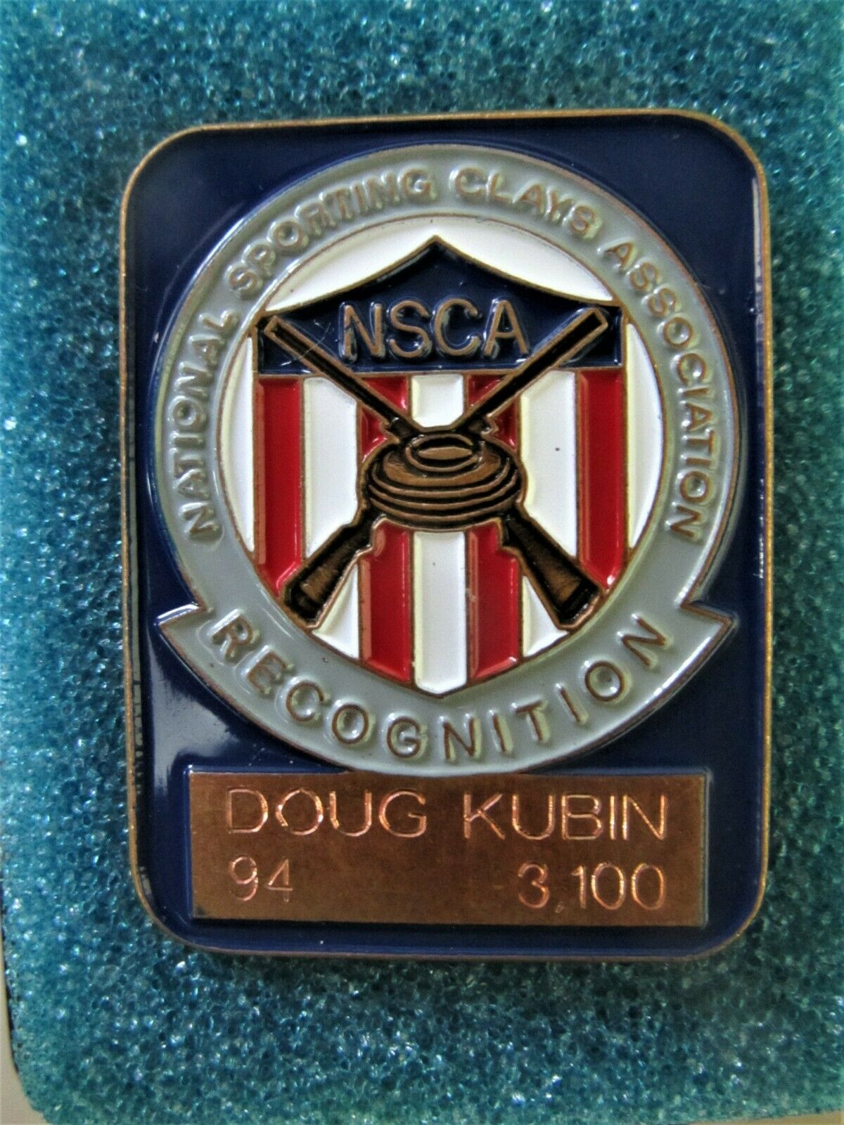 2 NSCA NATIONAL SPORTING CLAYS ASSOCIATION RECOGNITION ENAMEL PINS