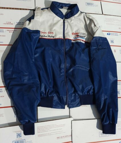 TEAM ULTRA OFFSHORE RACING JACKET COORS LIGHT SILVER BULLET XL VINTAGE