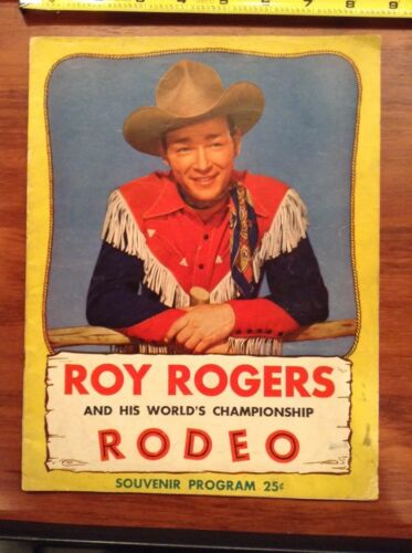 1948 Roy Rogers Rodeo Souvenir Program World's Championship Cowboy Western